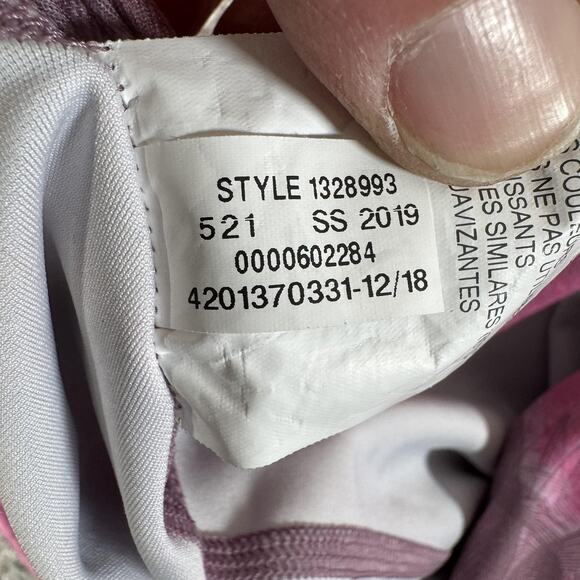 Under Armour HeatGear Compression Leggings Womens 2XL Pink Gray Capri 1328993 - Picture 9 of 12